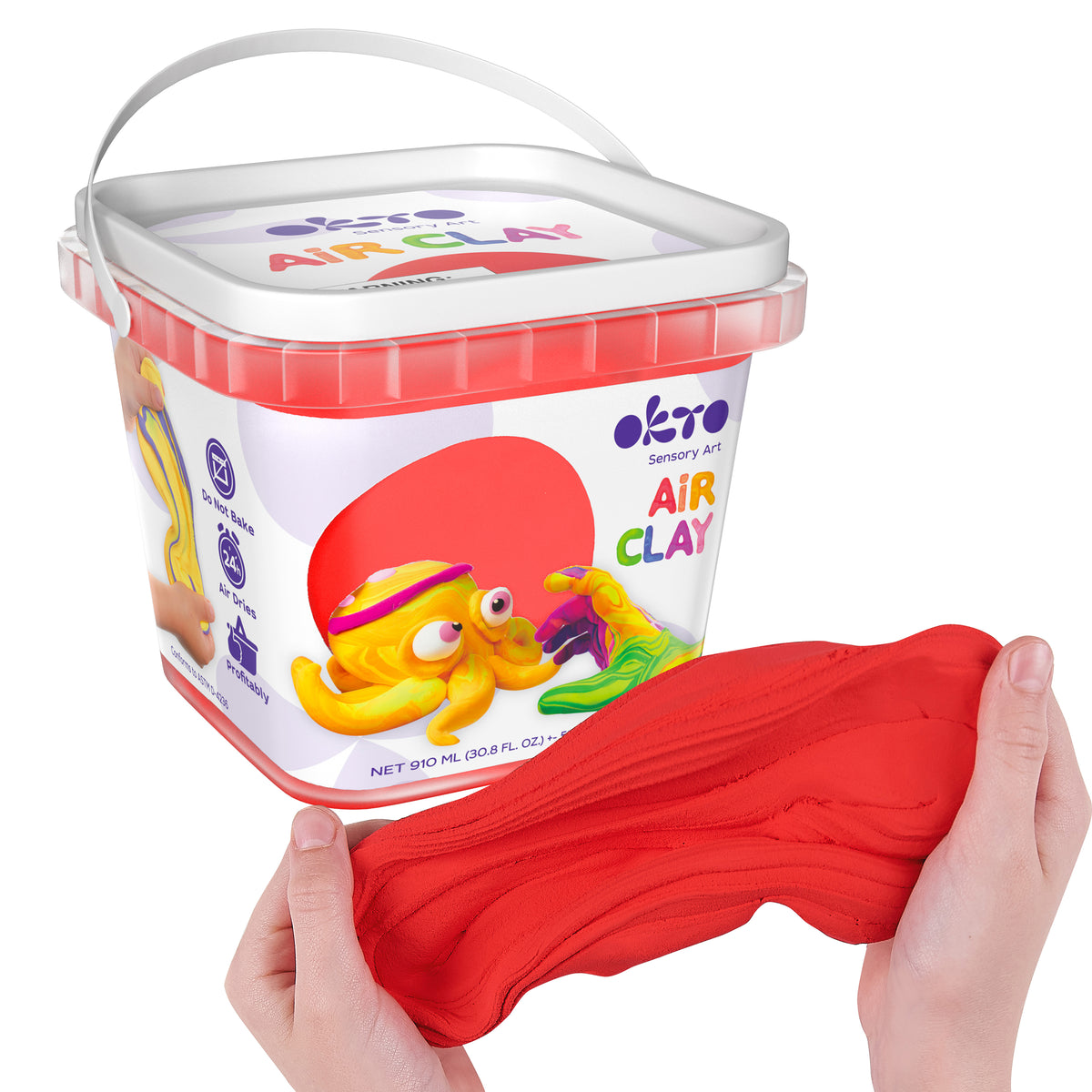 AIR CLAY BUCKET - RED