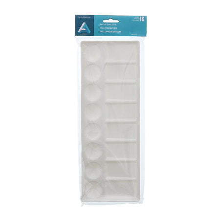 16-WELL WHITE PLASTIC PAINT TRAY