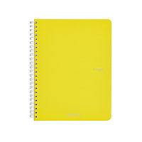 ECOQUA ORIGINAL SPIRAL-BOUND A5 LINED YELLOW