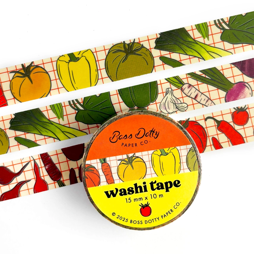 WASHI TAPE - FARMERS MARKET PATTERN