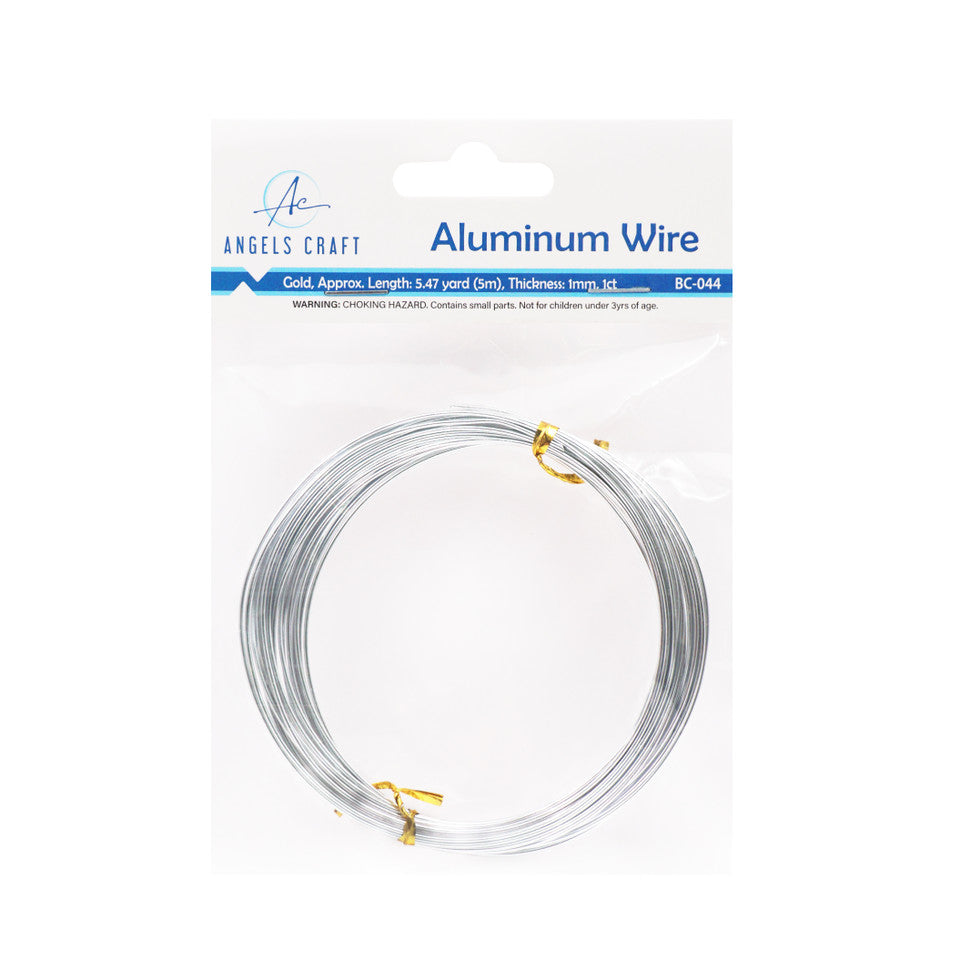 ALUMINUM WIRE - SILVER 1MM X 5.47YD