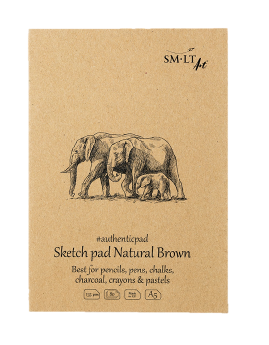 SKETCH PAD AUTHENTIC NATURAL BROWN  - A5