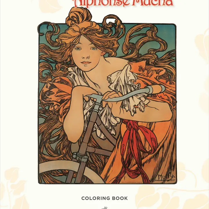 COLORING BOOK - ALPHONSE MUCHA