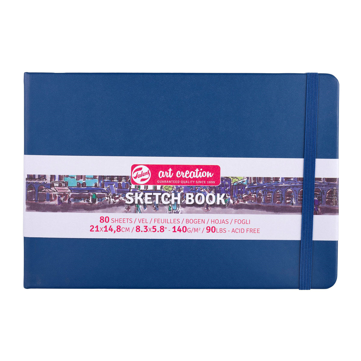 ART CREATION SKETCHBOOK NAVY BLUE 8.25&quot;x5.75&quot;