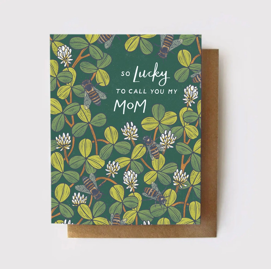 CARD- SO LUCKY TO CALL YOU MY MOM