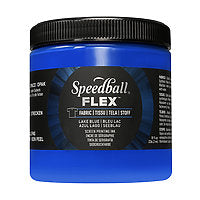 FLEX SCREEN PRINTING FABRIC INK 8oz LAKE BLUE