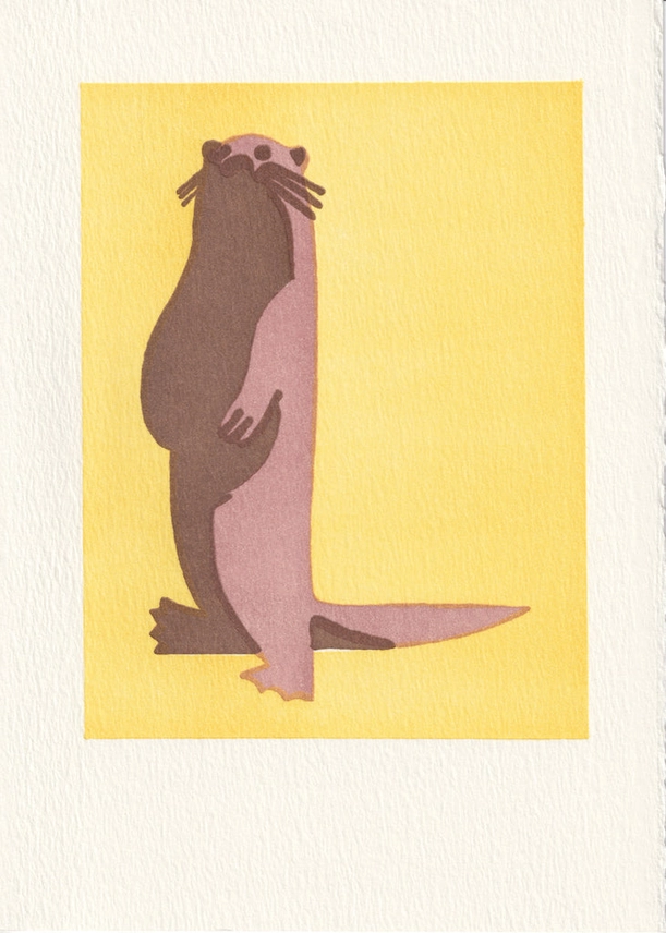 SATURN PRESS CARD - OTTER