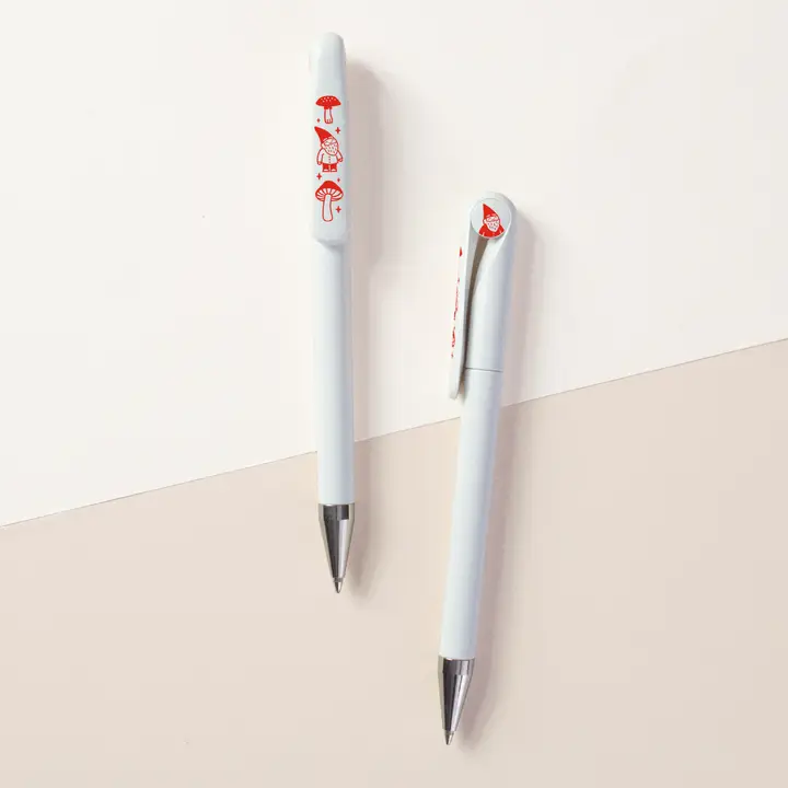 SEVEN YEAR BALLPOINT PEN GNOME MUSHROOM