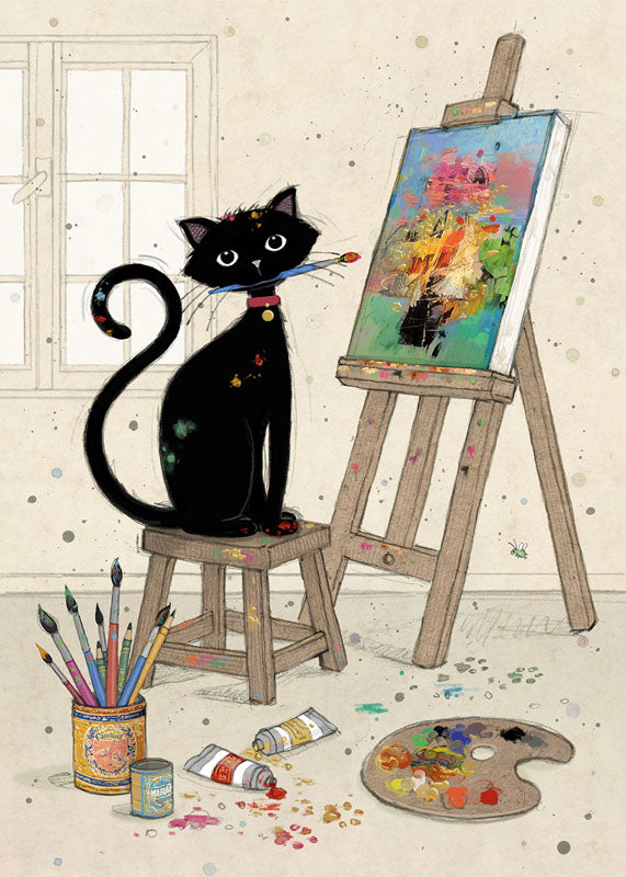 BLANK CARD ARTIST KITTY