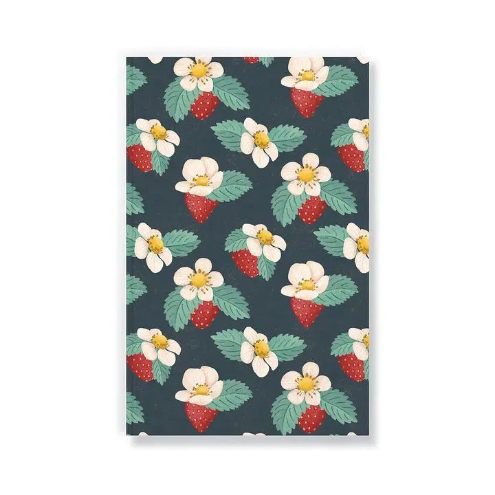 LAYFLAT JOURNAL  NOTEBOOK - STRAWBERRIES