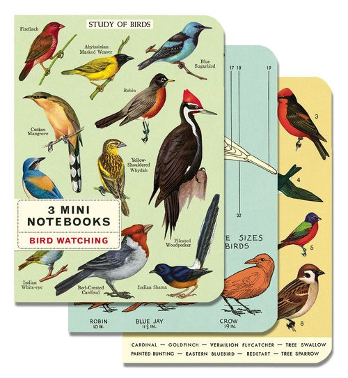 MINI NOTEBOOKS BIRD WATCHING SET/3