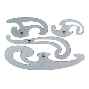 4-PIECE FRENCH CURVE SET