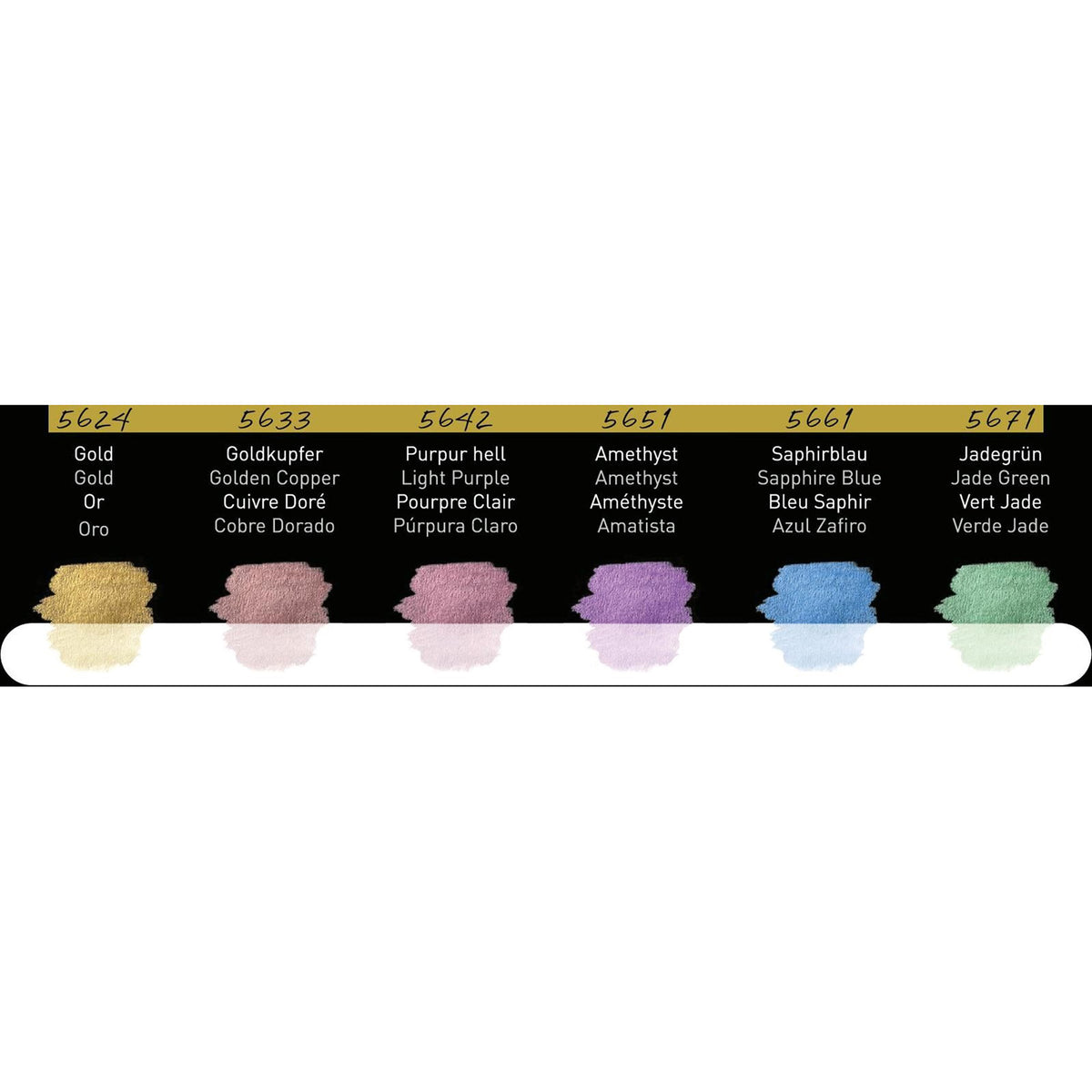 FINETEC WATERCOLOR SET – 6 IRIDESCENT COLOURS (PIXIE DUST)