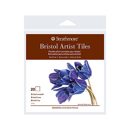 ARTIST TILES BRISTOL SMOOTH 4X4 20-PACK