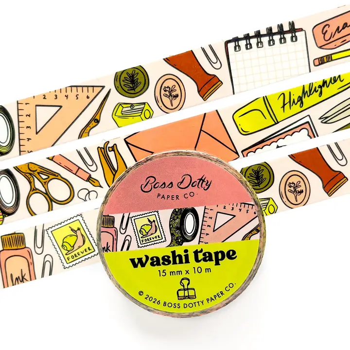 WASHI TAPE - STATIONARY PATTERN