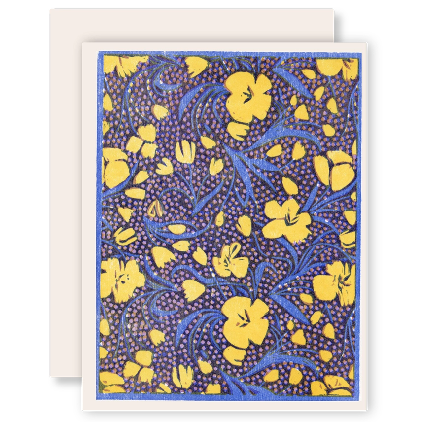 TULIPS (YELLOW) EVERYDAY LETTERPRESS CARD