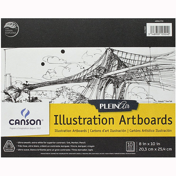 PLEIN AIR ILLUSTRATION ART BORAD 8X10 SET/10 BOARDS