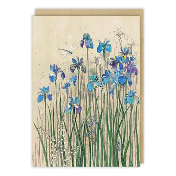 BLANK CARD- IRIS BORDER