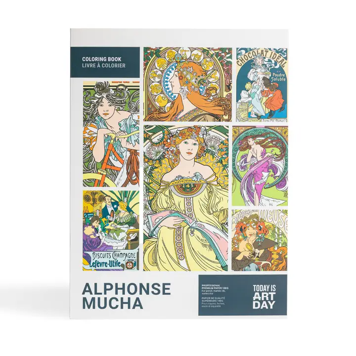 COLORING BOOK - ALPHONSE MUCHA