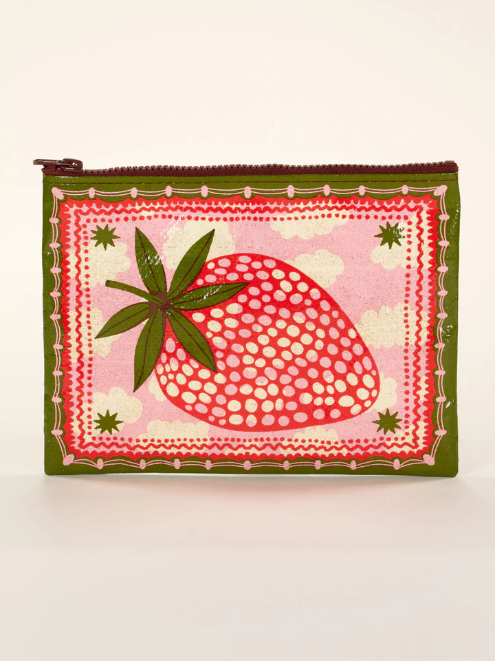 ZIPPER POUCH - STRAWBERRY CLOUDS