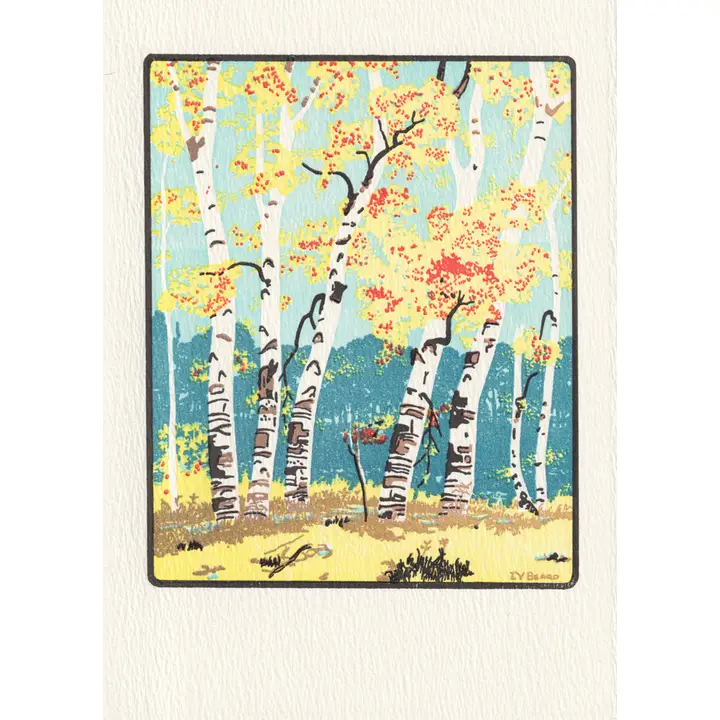 SATURN PRESS CARD -AUTUMN DUNES