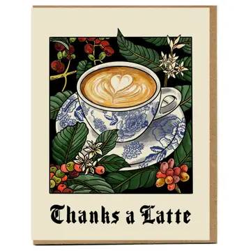 BANNER CARD - THANKS A LATTE