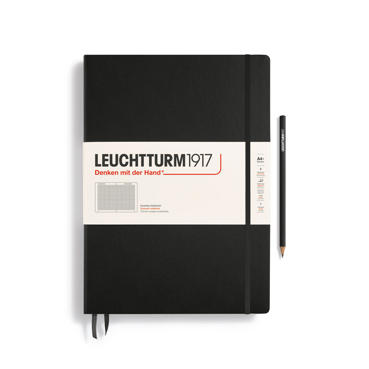 LARGE A4 NOTEBOOK DOTTED BLACK