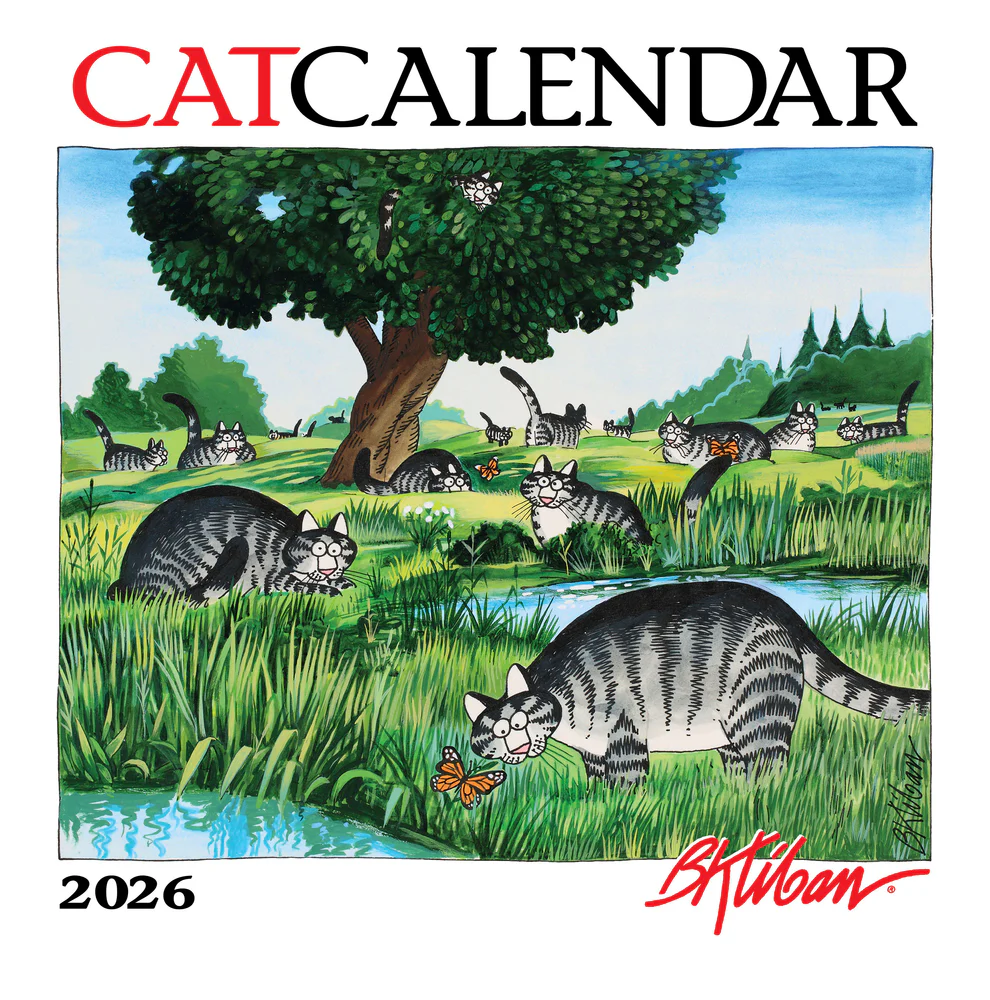 WALL CALENDAR 2026 - B KLIBAN CAT CALENDAR