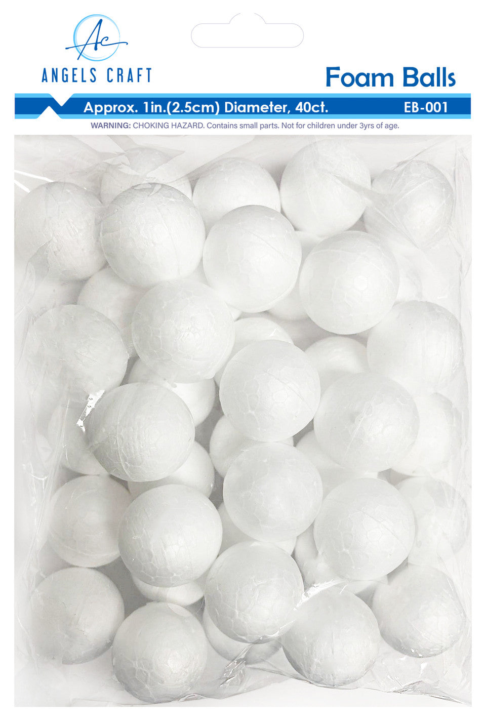 POLYFOAM BALLS  1" - 40 PC