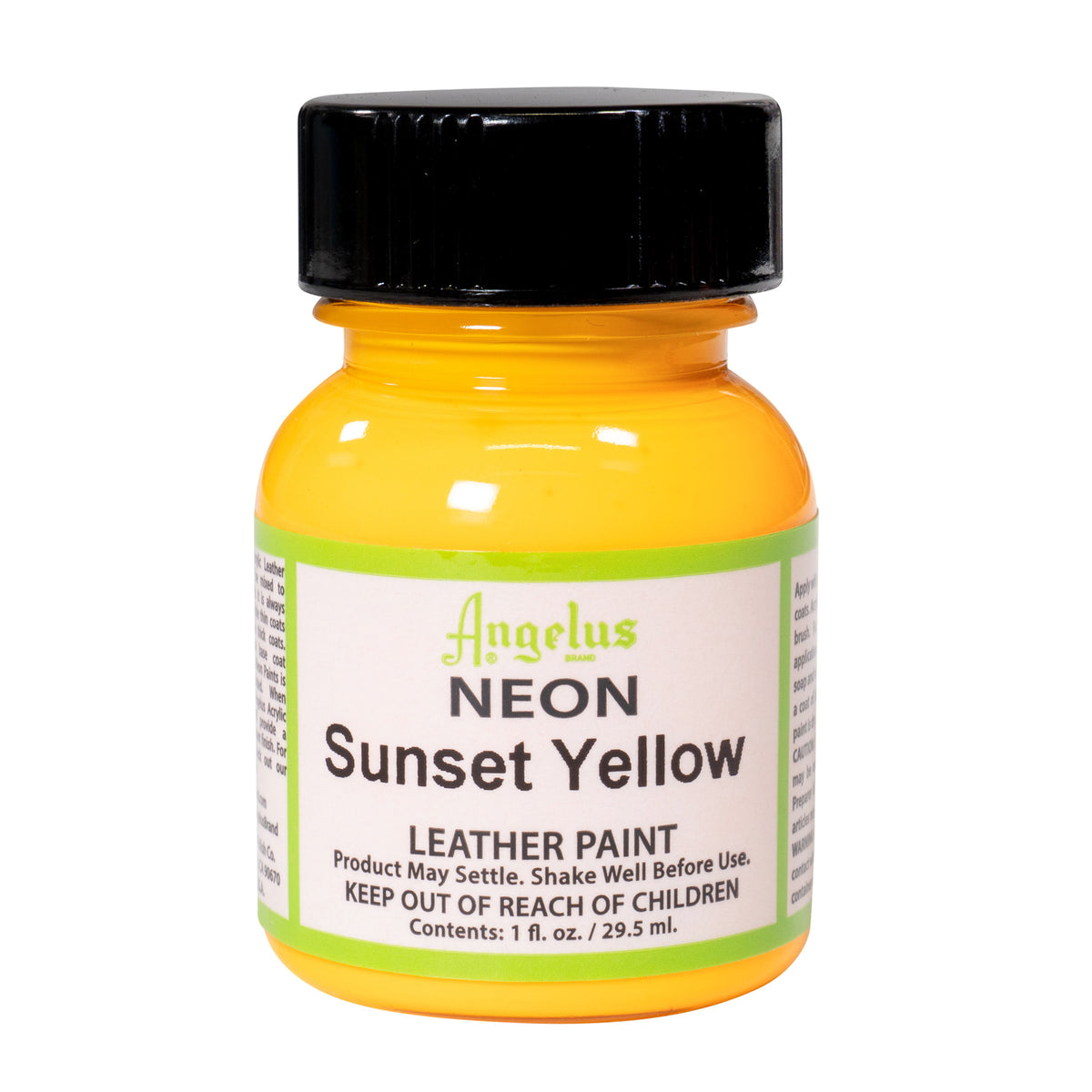 LEATHER PAINT 1oz  NEON SUNSET YELLOW