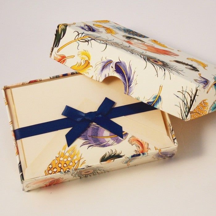 CLASSICA MINI NOTECARDS 10-PACK  FEATHERS