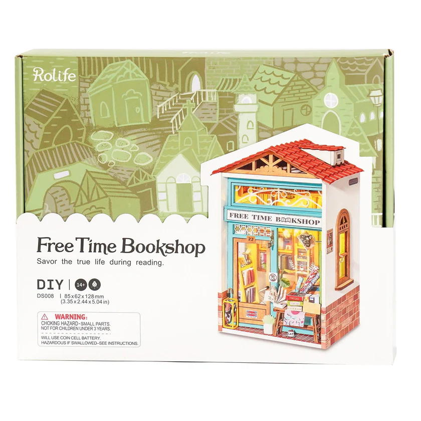 DIY MINIATURE HOUSE KIT - FREE TIME BOOKSHOP
