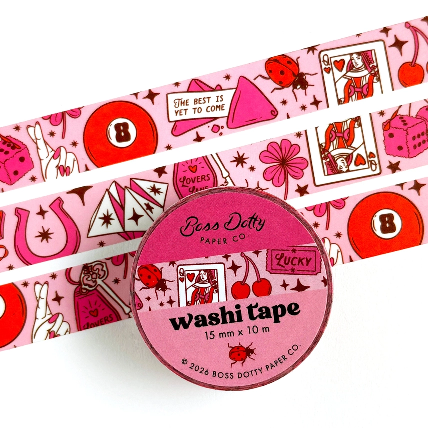 WASHI TAPE - GOOD LUCK CHARMS PATTERN