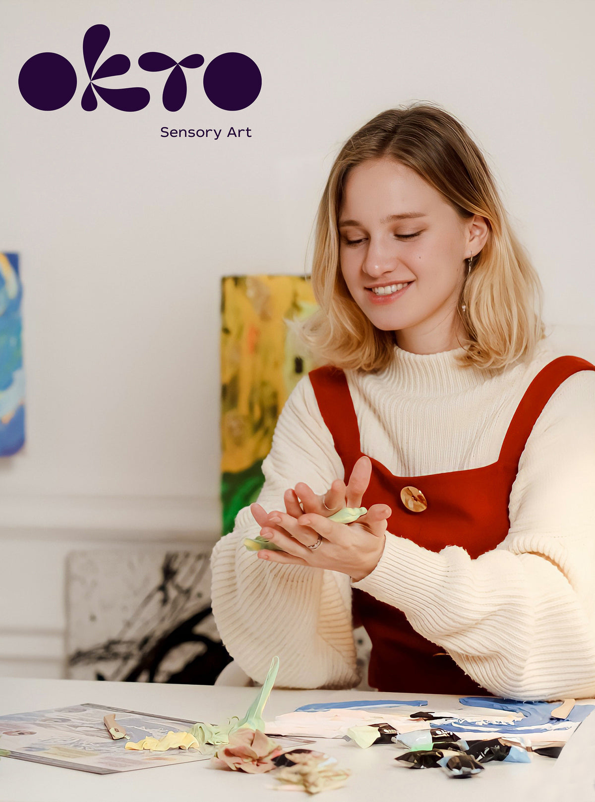 SENSORY ART 3D CLAY PAINTING KITS, WATER LILIES, CLAUDE MONET