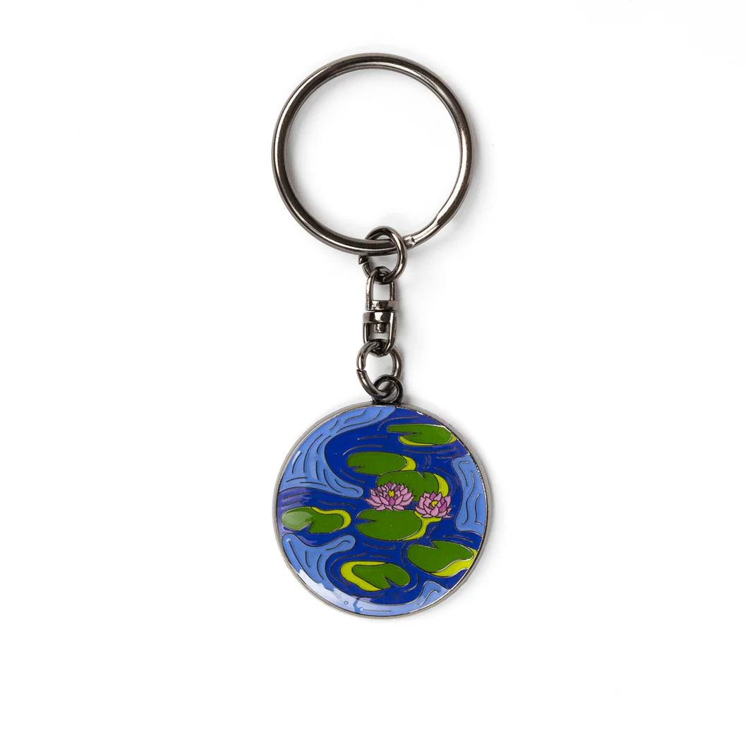 KEYCHAIN- WATER LILY CLAUDE MONET