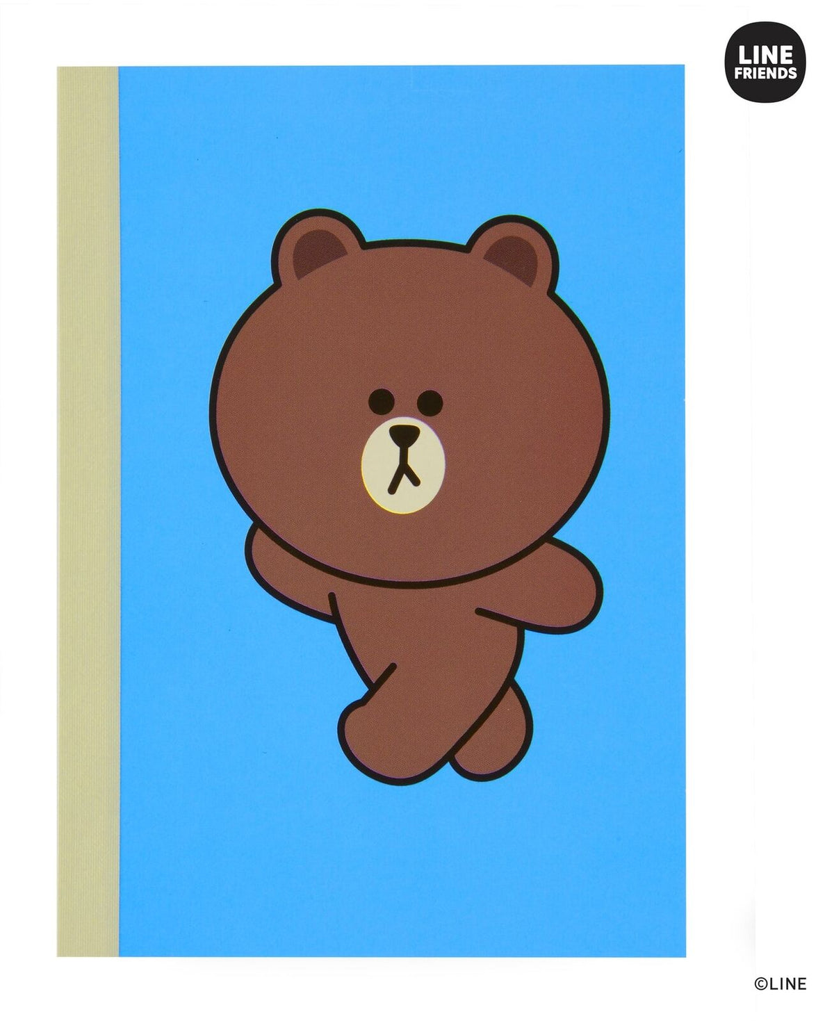 LINE FRIENDS NOTEBOOK SM 4.5X5.8 BROWN