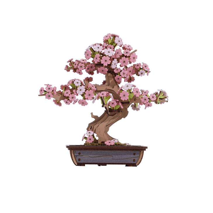 MODERN WOODEN PUZZLE SAKURA BONSAI