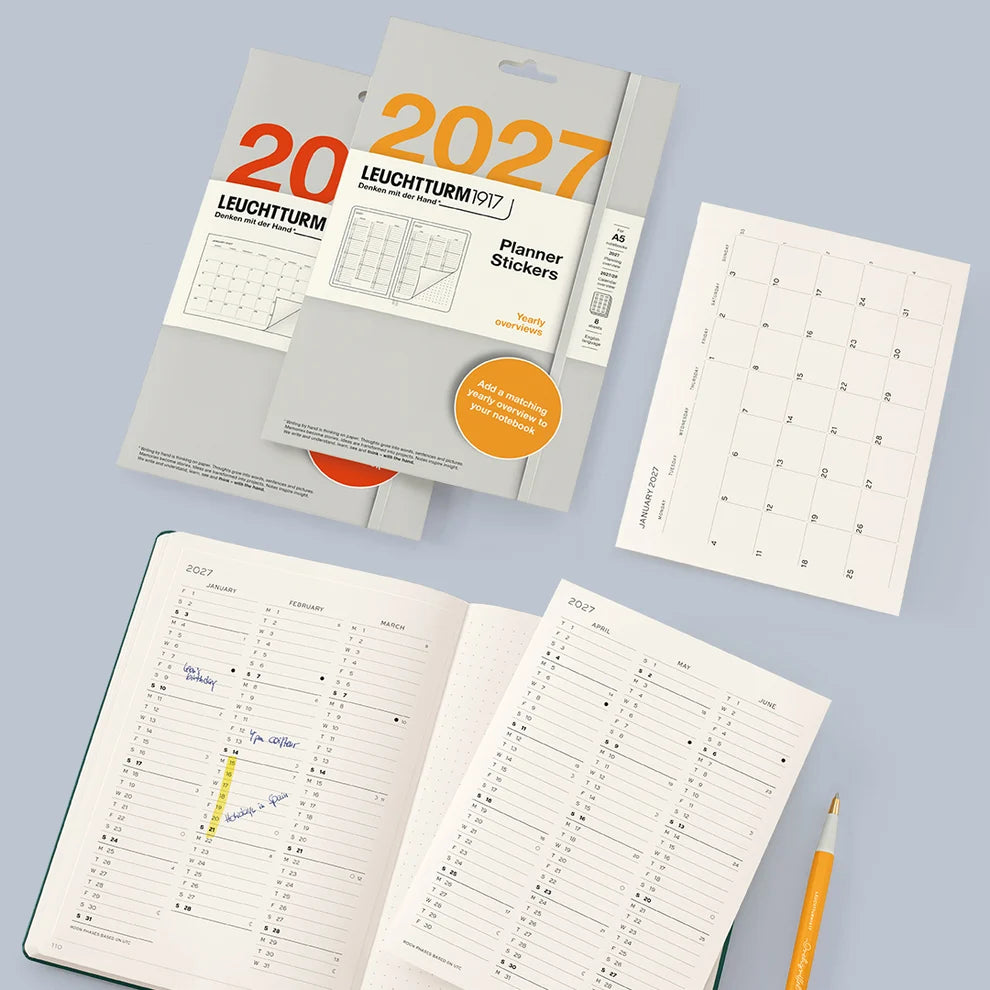 PLANNER STICKERS 2027, MONTHLY PLANNER, ENGLISH