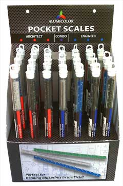 ENGINEER SCALE 6'' POCKET SIZE BLUE