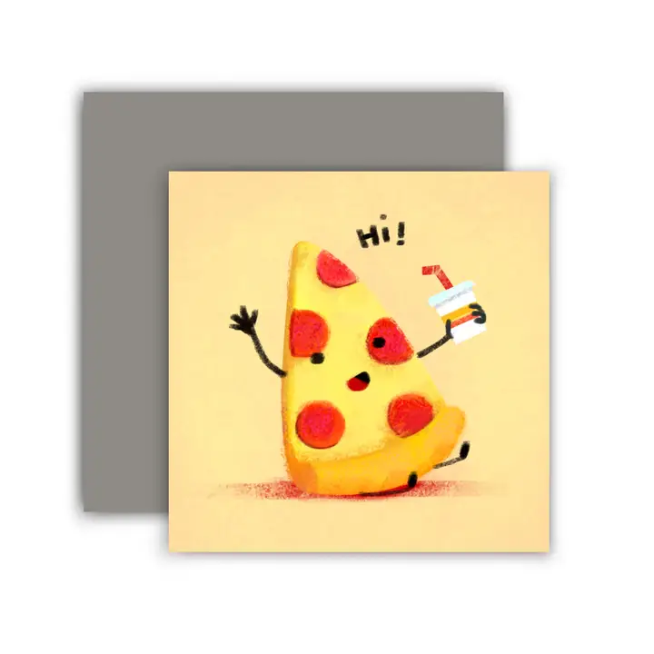 ILLUSTRATION MINI CARD HI PIZZA