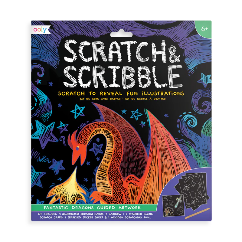 SCRATCH &amp; SCRIBBLE - FANTASTIC DRAGONS