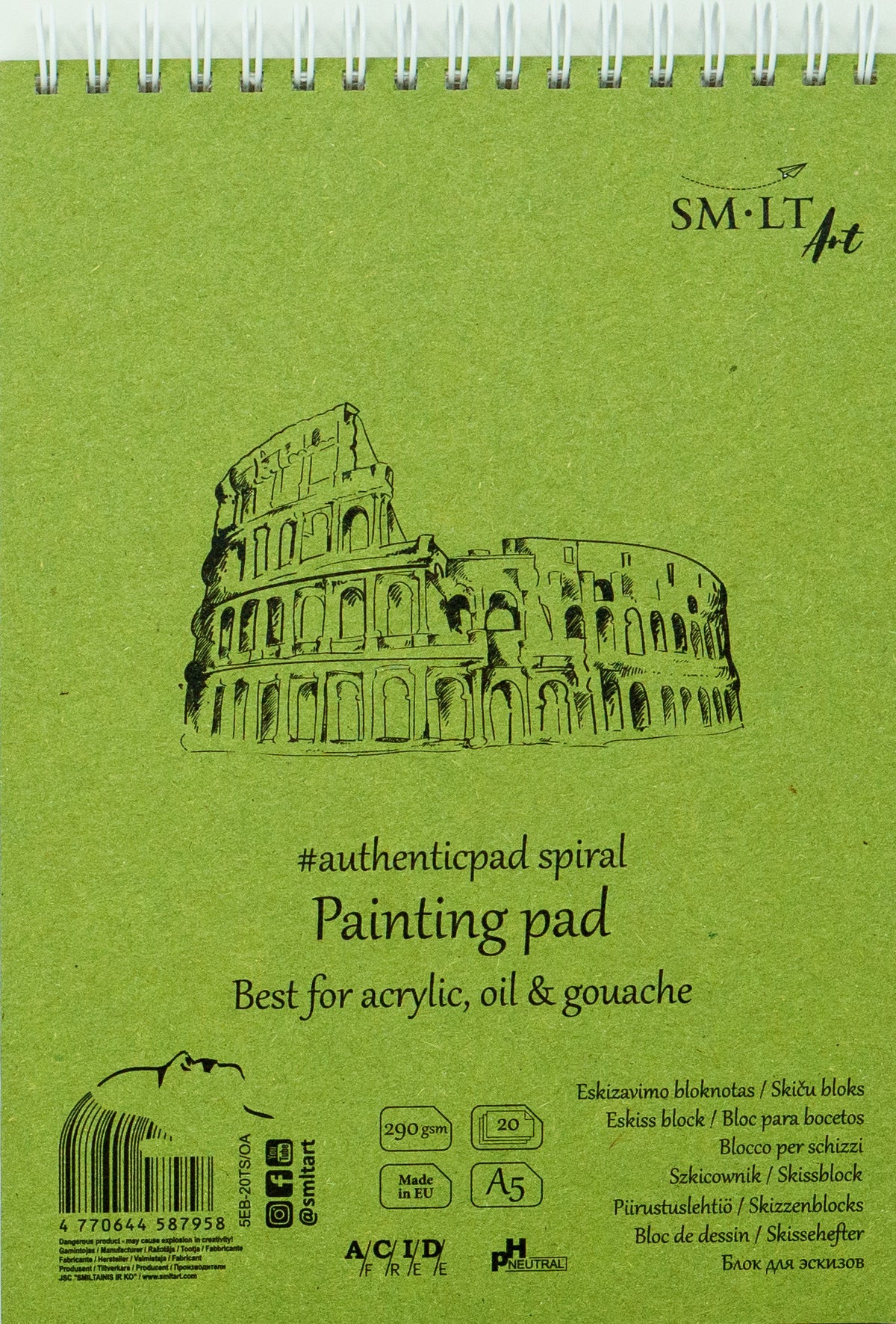 PAINTING PAD - AUTHENTIC (FOR OIL &amp; ACRYLIC) A5