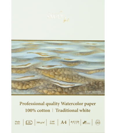 WATERCOLOR PAD 100% COTTON  - 8.3 X 11.7IN (A4)