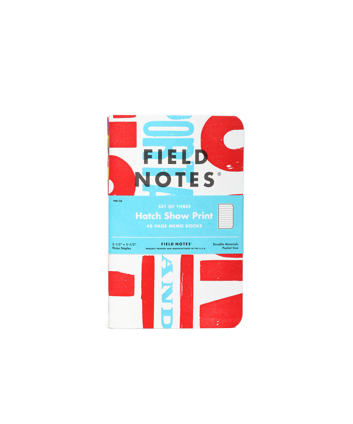 FIELD NOTES, HATCH SHOW PRINT 3 PACK