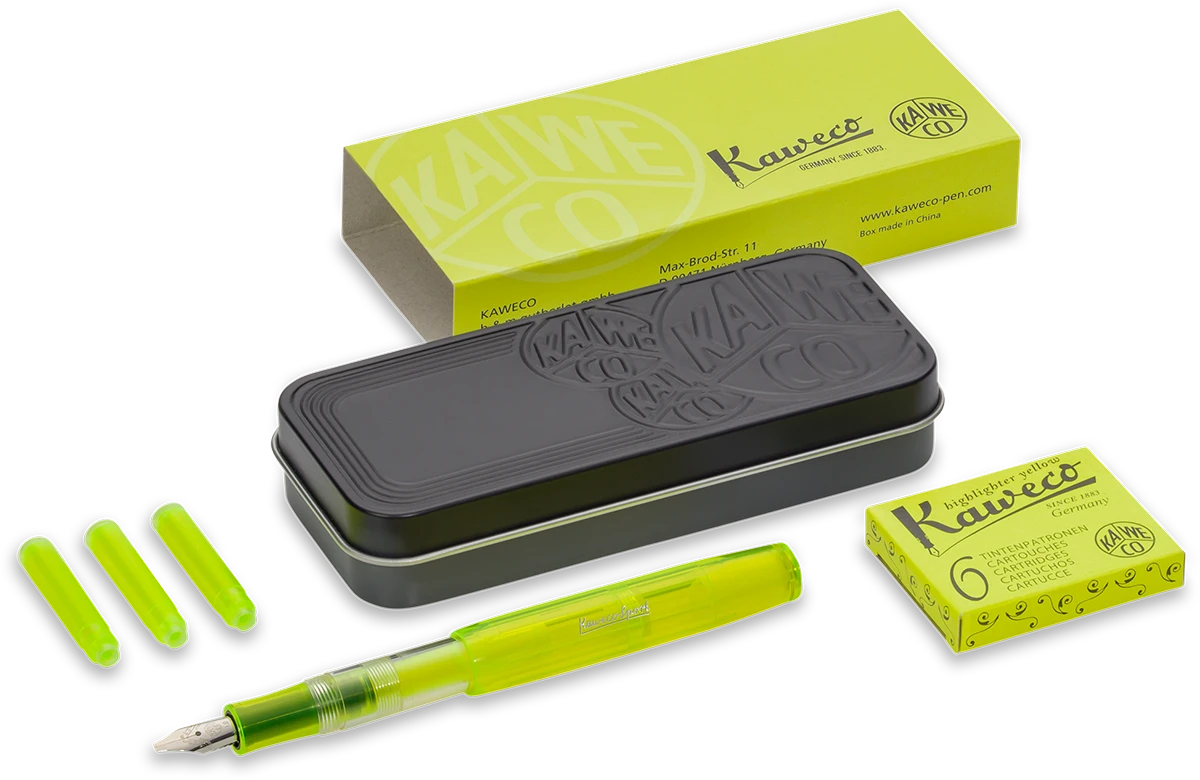 KAWECO GLOW MARKER SET YELLOW