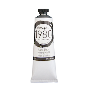 GAMBLIN 1980 OIL COLOR IVORY BLACK 37ml
