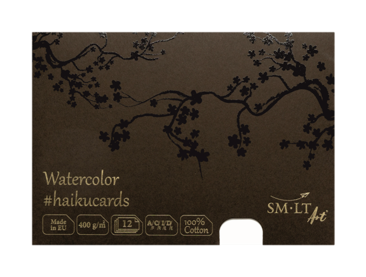 BIG 100% COTTON WATERCOLOR CARDS IN THE BOX 400GSM (HAIKU CARDS) 148 X 210MM