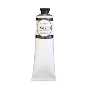 GAMBLIN ARTIST'S OIL COLOR MARS BLACK 150ml
