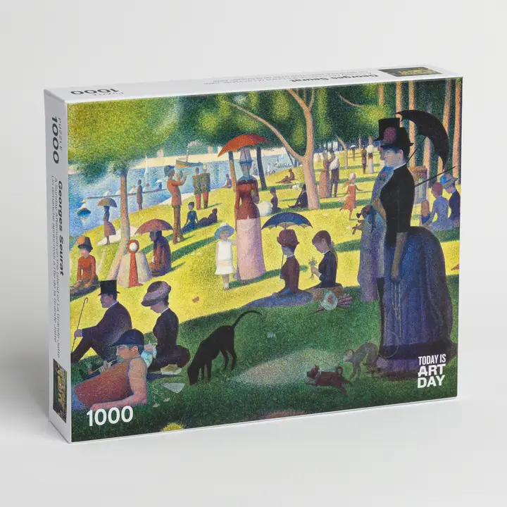 1000 PIECE PUZZLE  ART DAY - GEORGES SEURAT - SUNDAY AFTERNOON