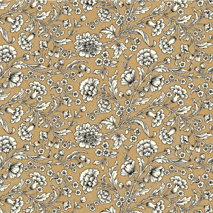 ITALIAN PAPER - BLACK AND WHITE FLOWERS  20&#39;&#39; x 28&#39;&#39;